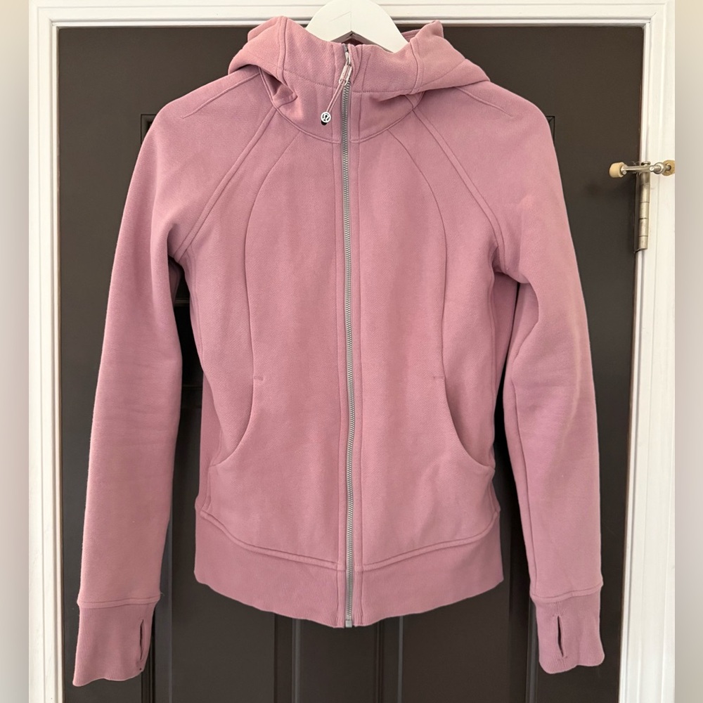 Lululemon Scuba Full Zip Hoodie Sweatshirt 6 Purple Pink Maive